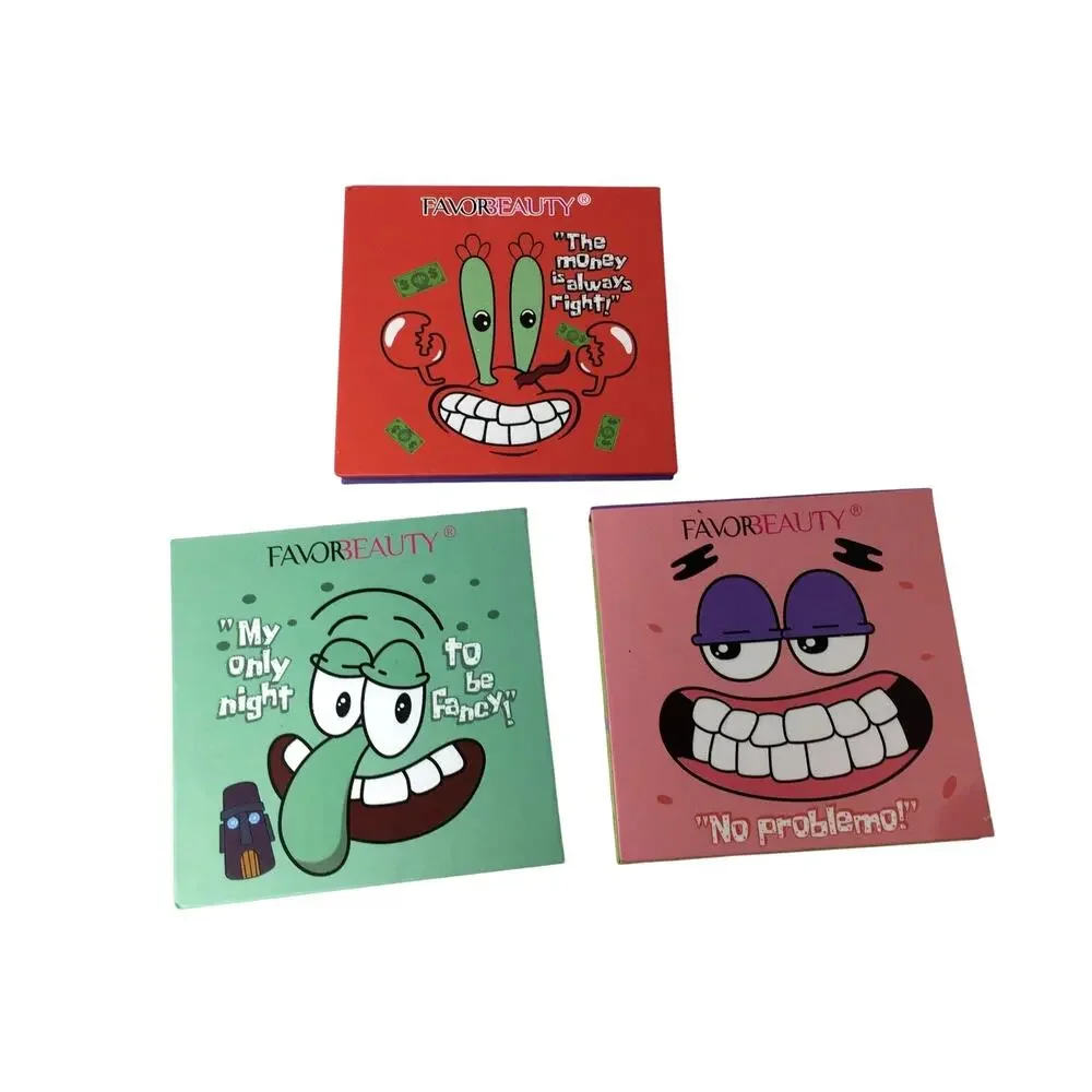 Favor Beauty Mr Krabs, Patrick & Squidward - 3 Make Up Eyeshadow Palettes -